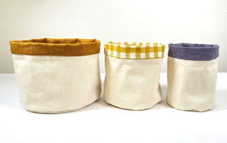 How to make Fabric Storage Pots