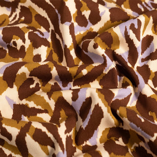 Rosella Animal Print Light Salmon Viscose Fabric
