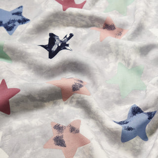Cloudy Stars Viscose Fabric
