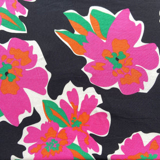 Tropical Bloom Floral Viscose Fabric