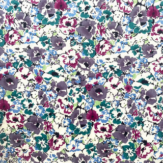 Vintage Violets Cotton Lawn Fabric