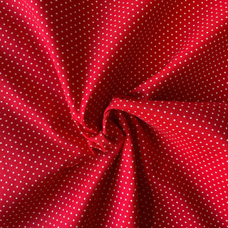 Red Hadley Cotton Poplin Fabric