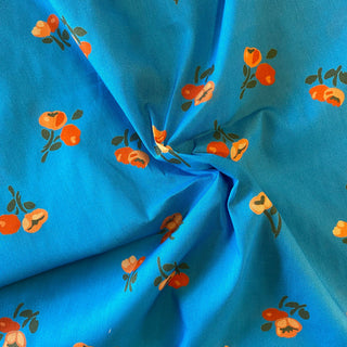 Fabric Godmother Pesca Floral Cotton Lawn