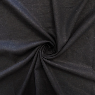 Navy Blue Province Lady McElroy Linen-Mix Chambray Fabric
