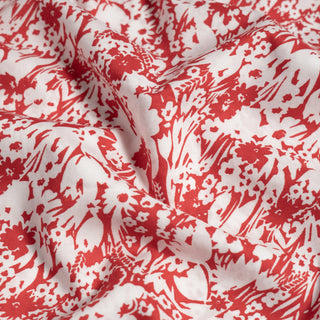 Red Skies Floral Cotton Lawn Fabric