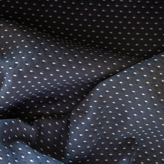 Dotty Navy Cotton Fabric