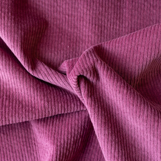 Dark Raspberry Hamilton 6 Wale Stretch Jumbo Corduroy Lady McElroy Fabric