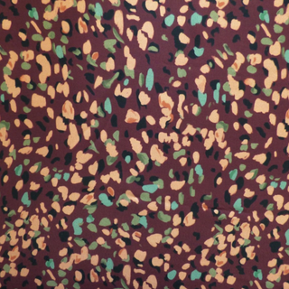 Polished Pebbles Wine Morracain Crepe Fabric