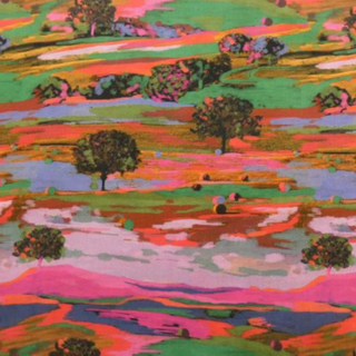 Rainbow Landscape Viscose Challis Lawn