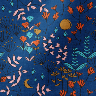 Moon Magic Eco-friendly Organic Cotton Poplin Fabric