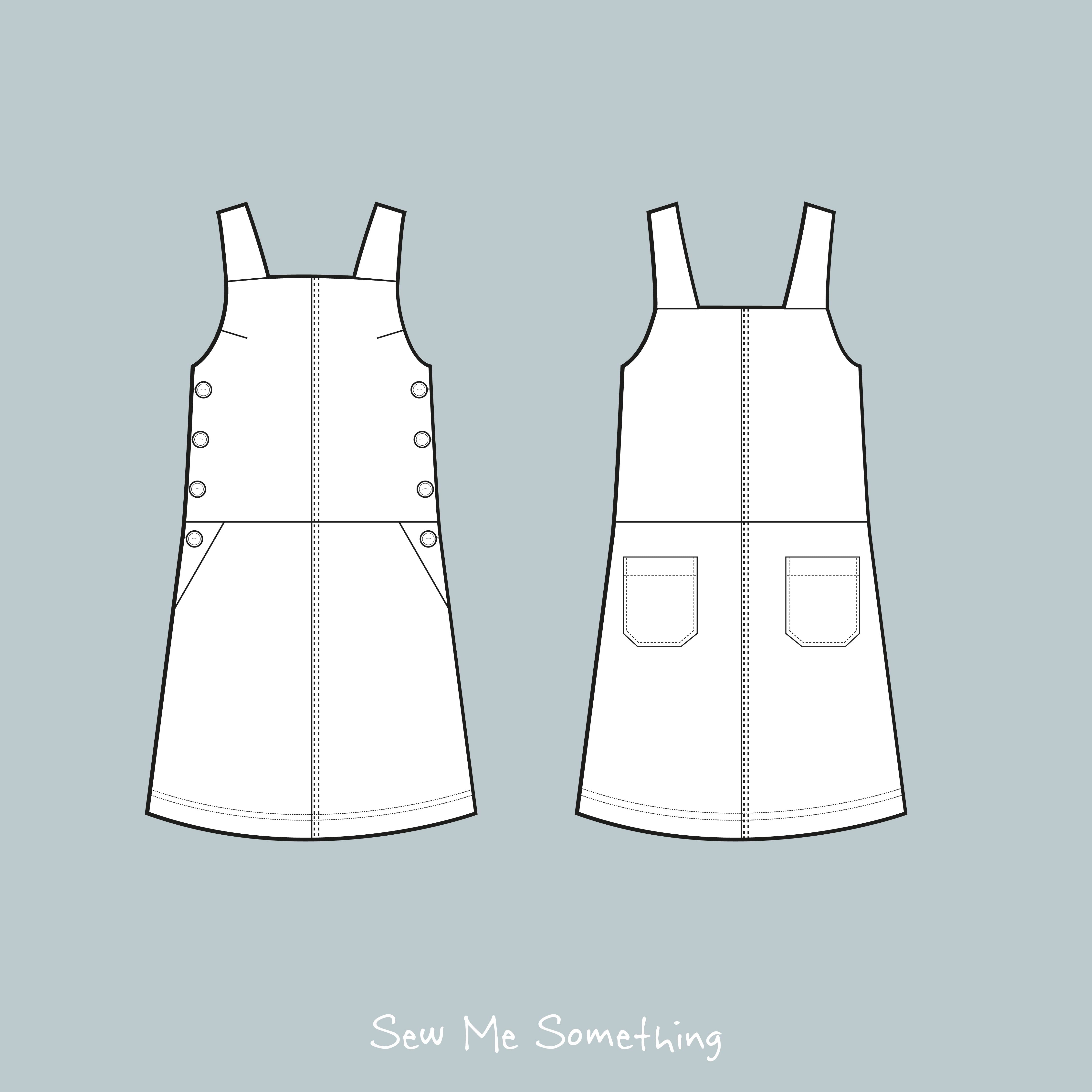 Sew Me Something Perdita Pinafore PDF Dress Pattern | Buy Online The Cloth Cutter Sew Me Something Perdita Pinafore PDF Dress Pattern | Buy Online The Cloth Cutter